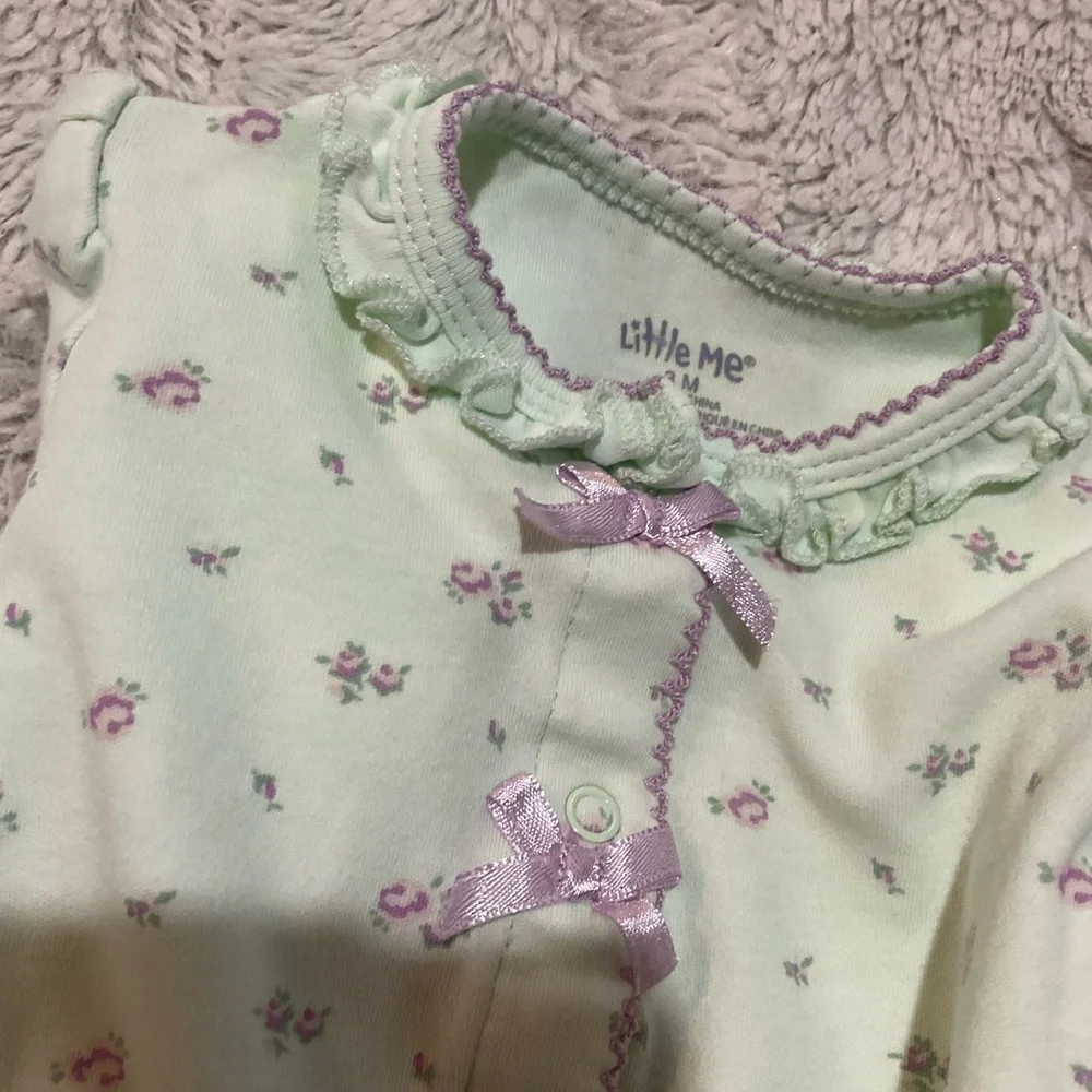 Gymboree Pink and Green Footies for Cozy Comfort